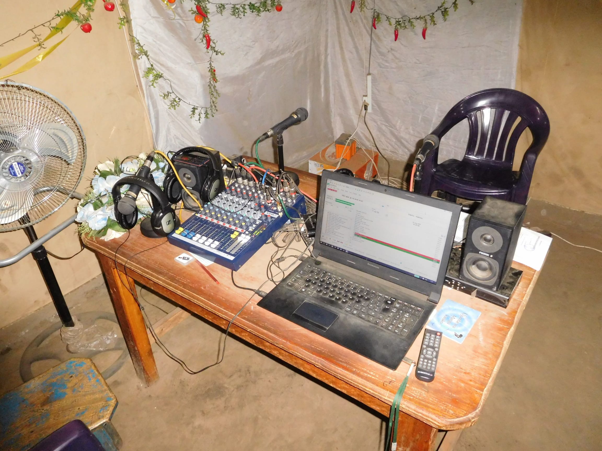 Umoja FM studio DRC