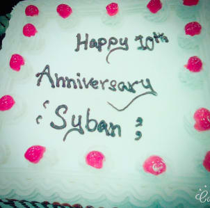 Radio Sybans 10th Anniversary cake
