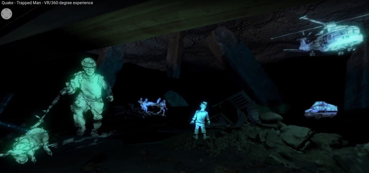 BBC Virtual Reality drama Quake screenshot