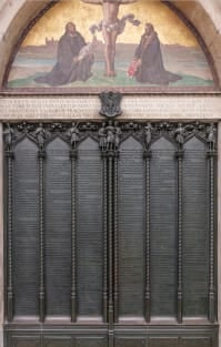 Door of the Castle Church, Wittenberg where Luther is thought to have nailed the 95 theses
