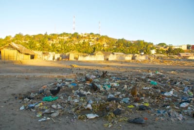Litter in Pemba, Mozambique